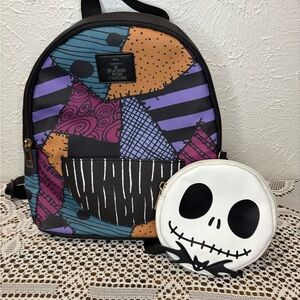 Disney A Nightmare Before Christmas Backpack With Jack Coin Purse
